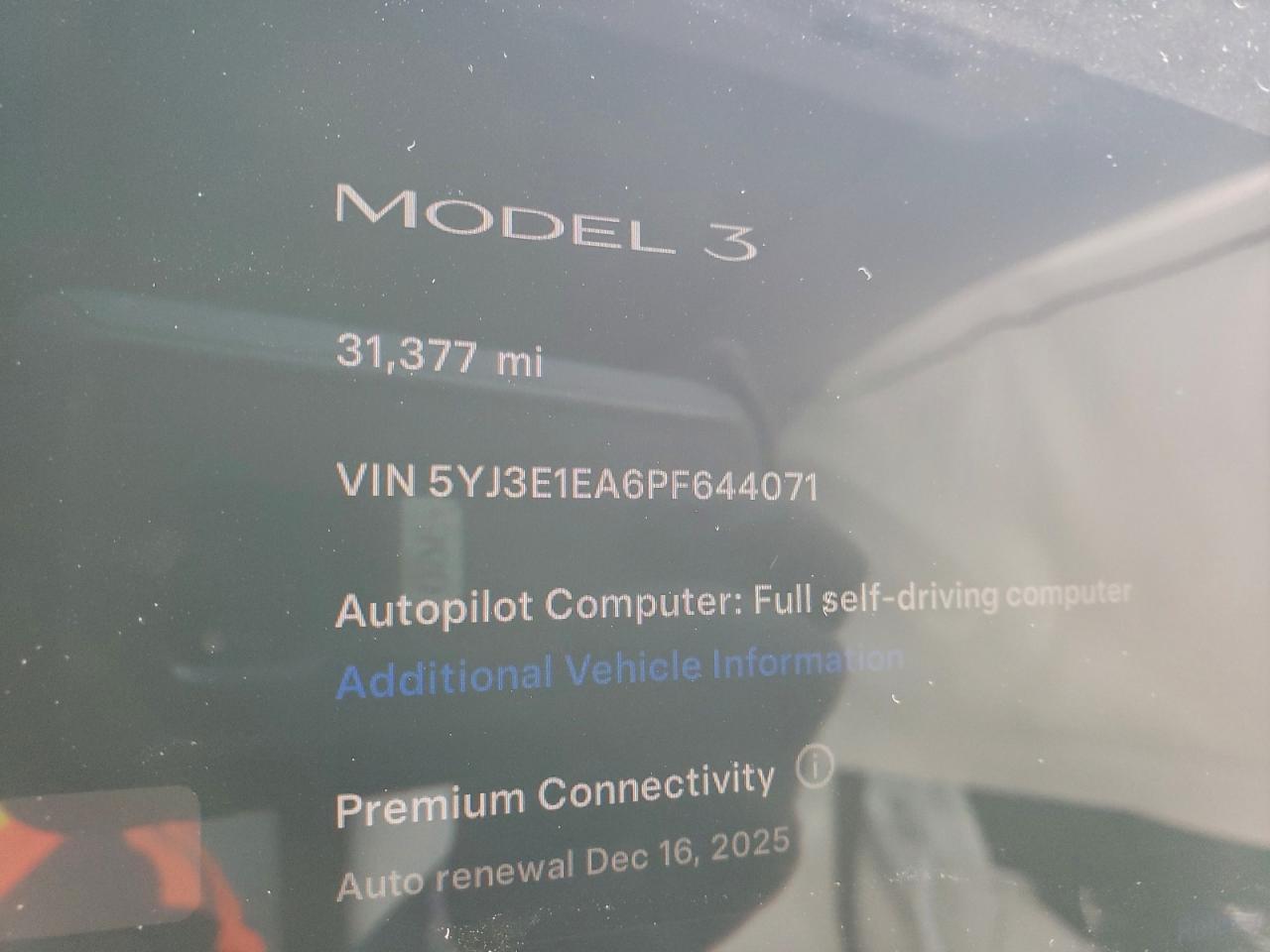 2023 TESLA MODEL 3 photo 9