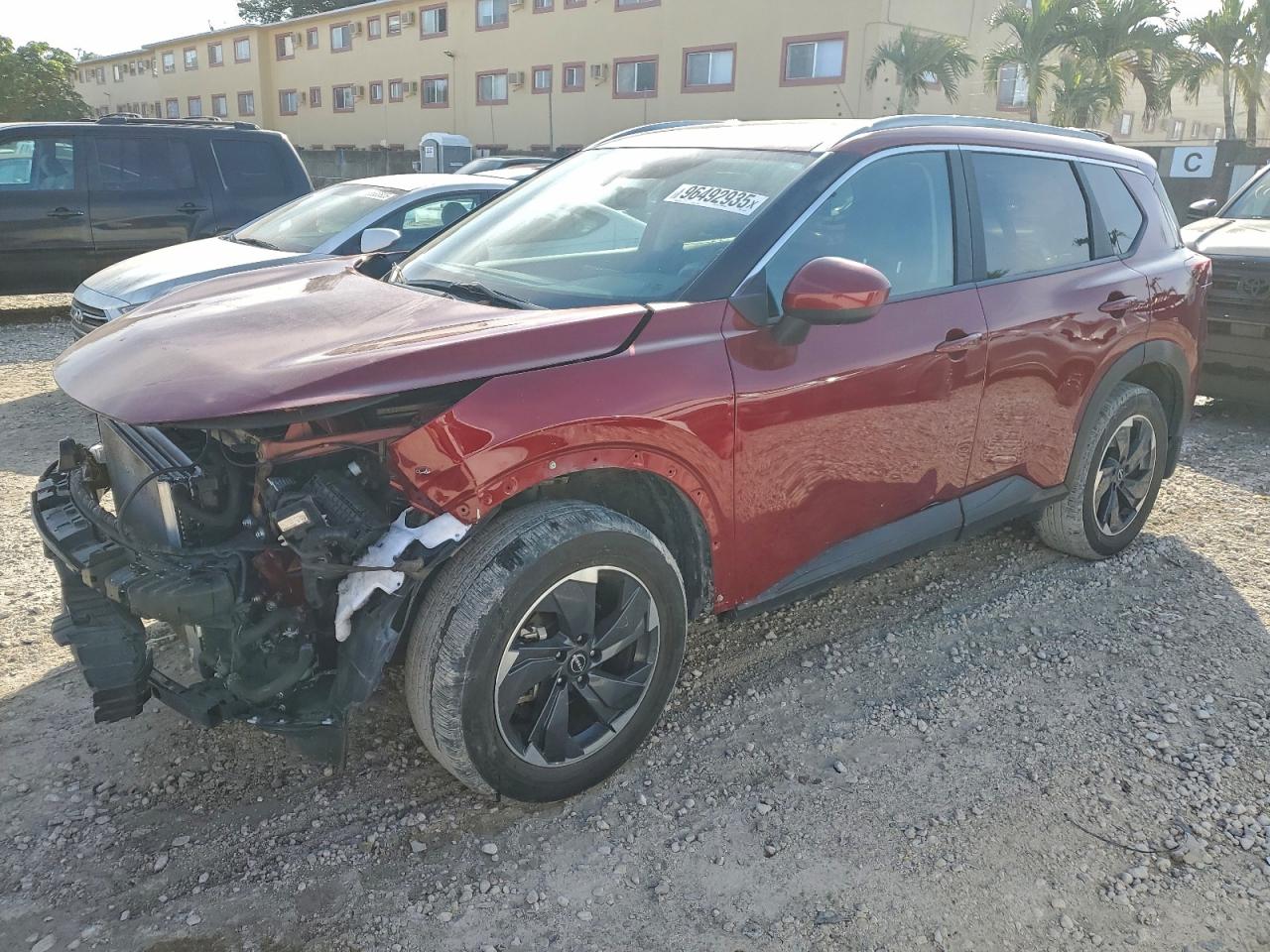 2024 NISSAN ROGUE SV — FRONT END damage — photo 1