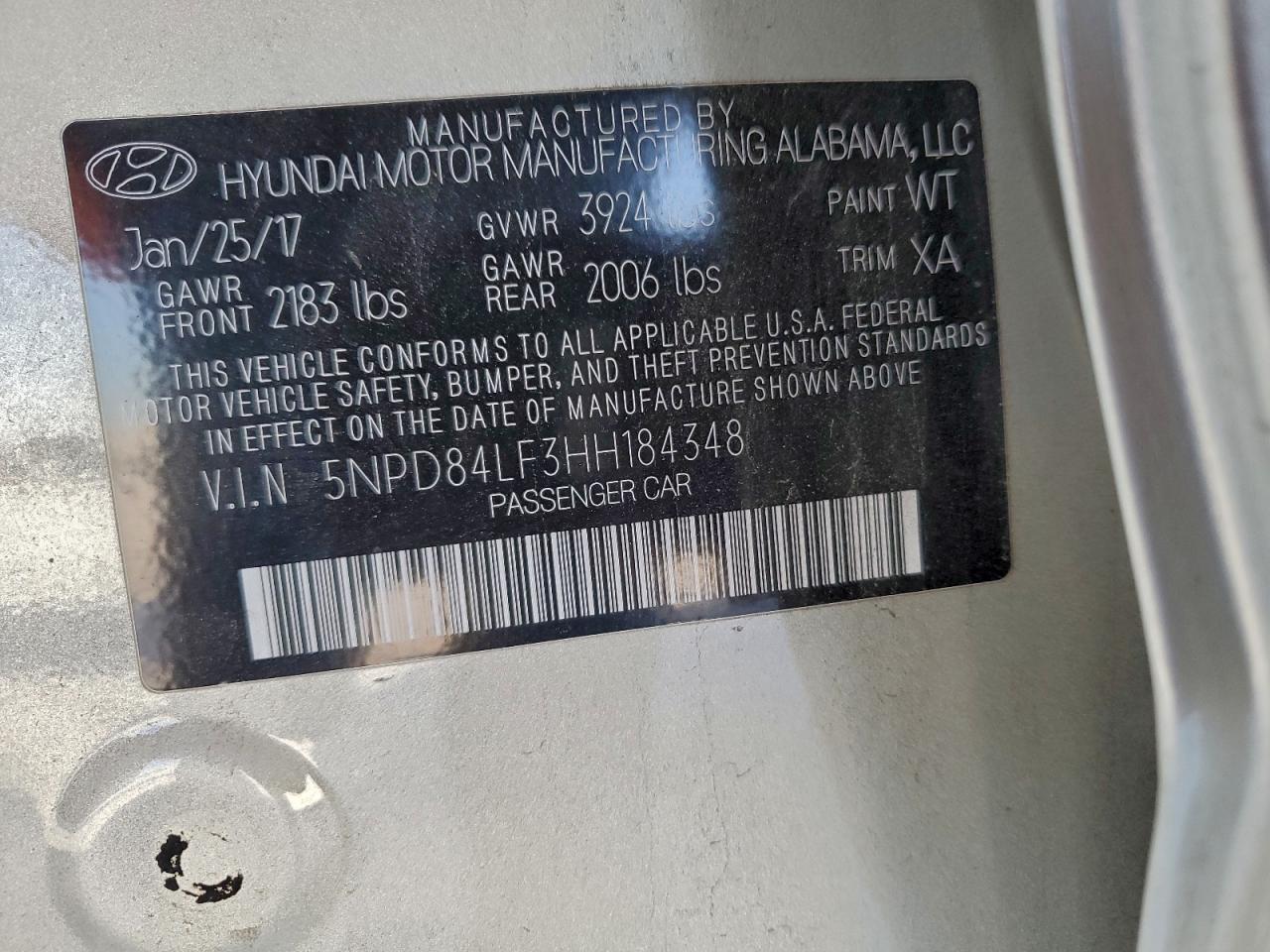 2017 HYUNDAI ELANTRA SE photo 12