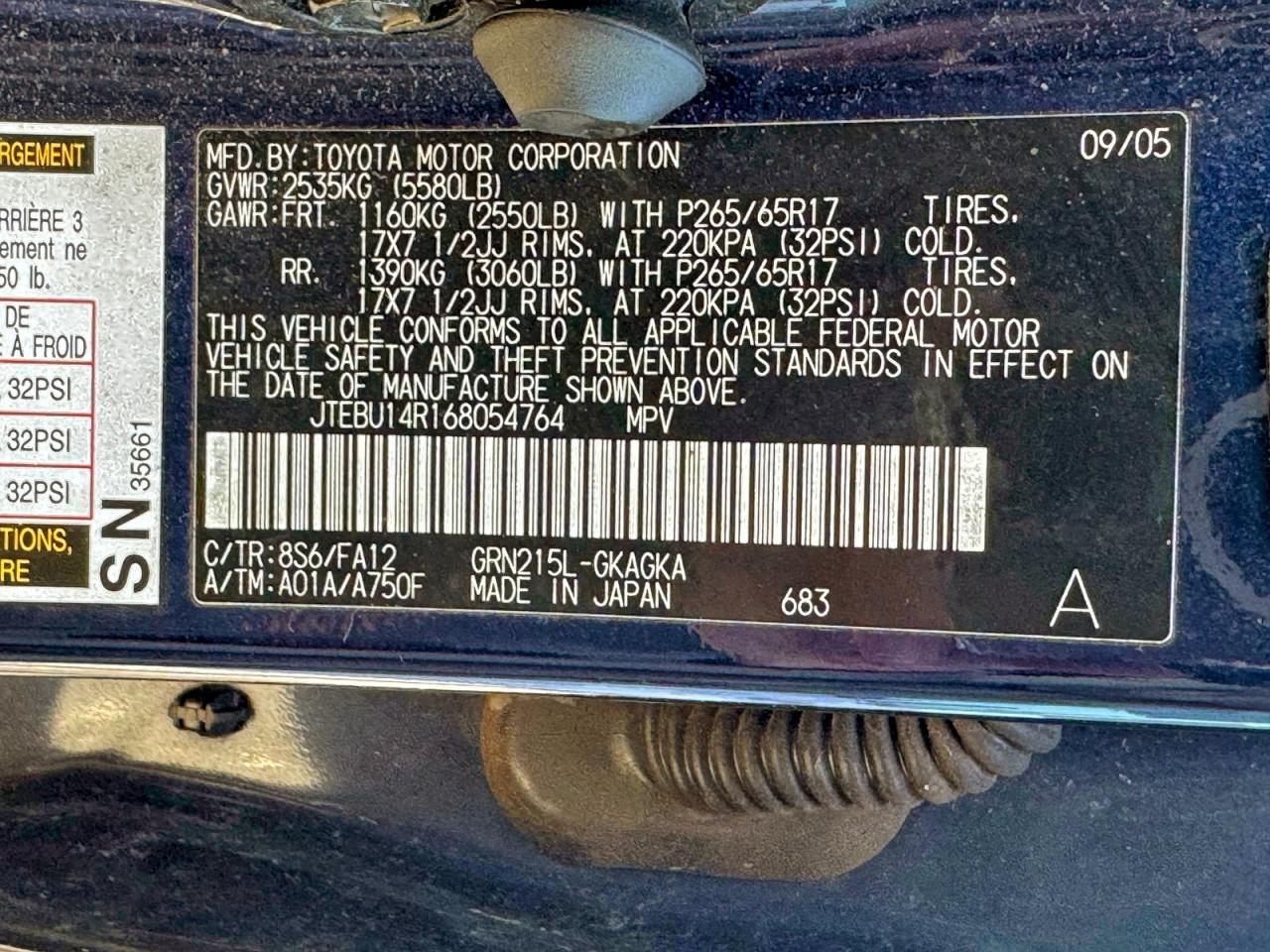2006 TOYOTA 4RUNNER SR5 photo 10