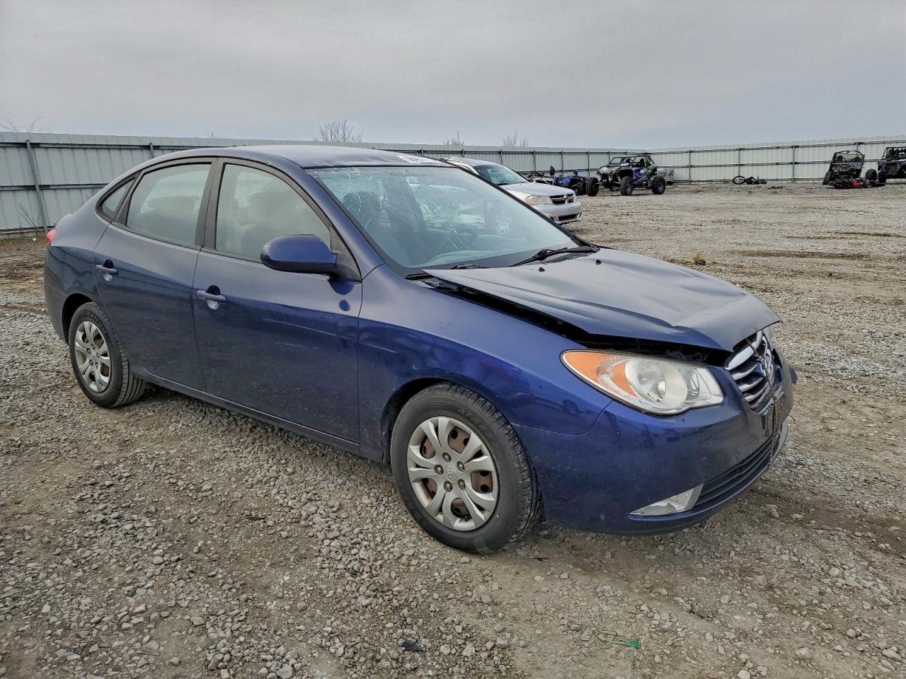 2010 HYUNDAI ELANTRA BLUE photo 4