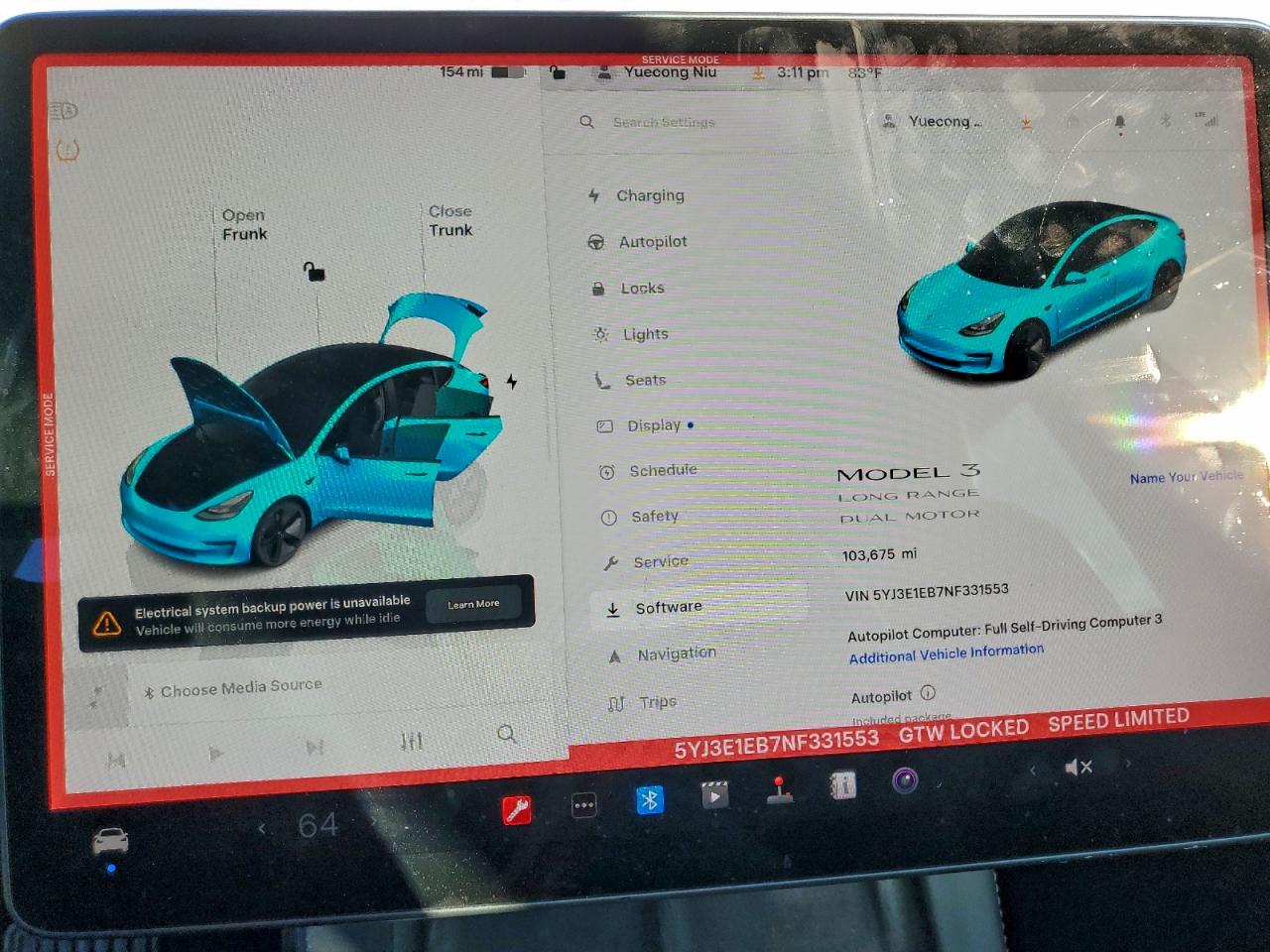 2022 TESLA MODEL 3 photo 9