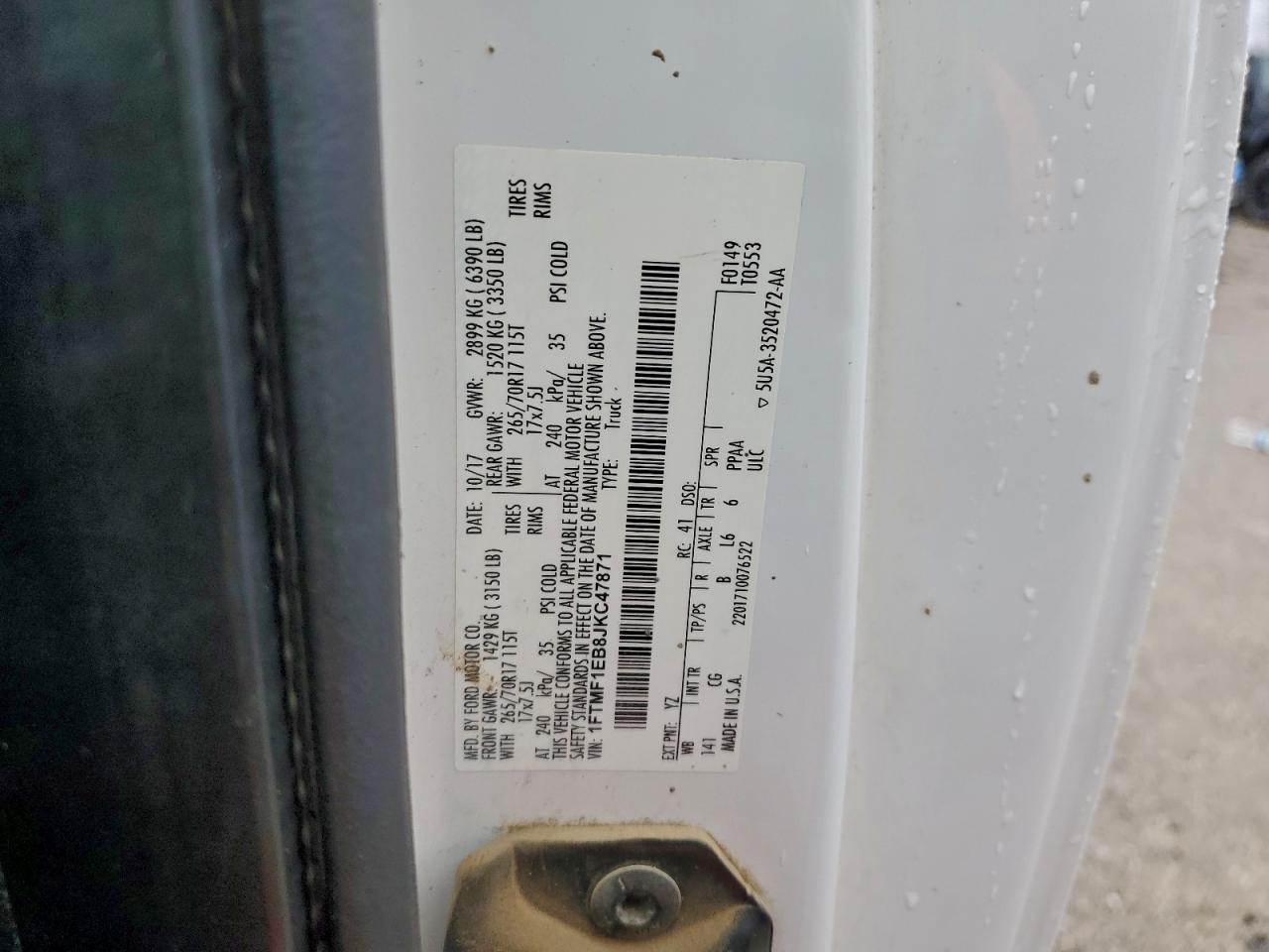 2018 FORD F150 photo 12