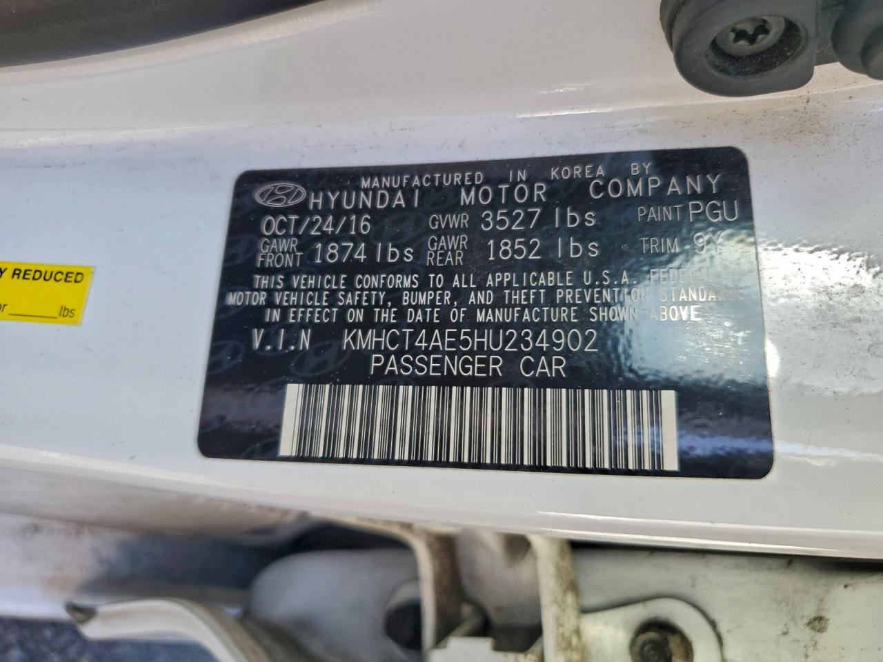 2017 HYUNDAI ACCENT SE photo 12