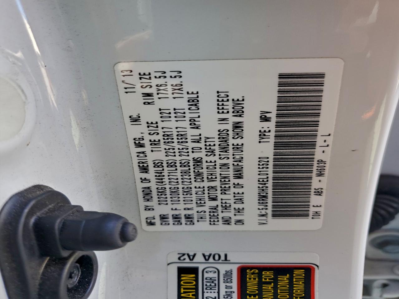 2014 HONDA CR-V EX photo 12
