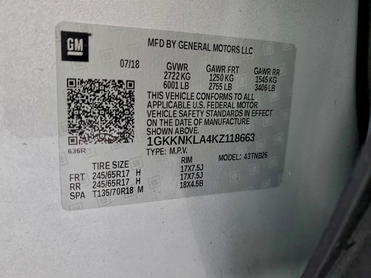 2019 GMC ACADIA SLE photo 13