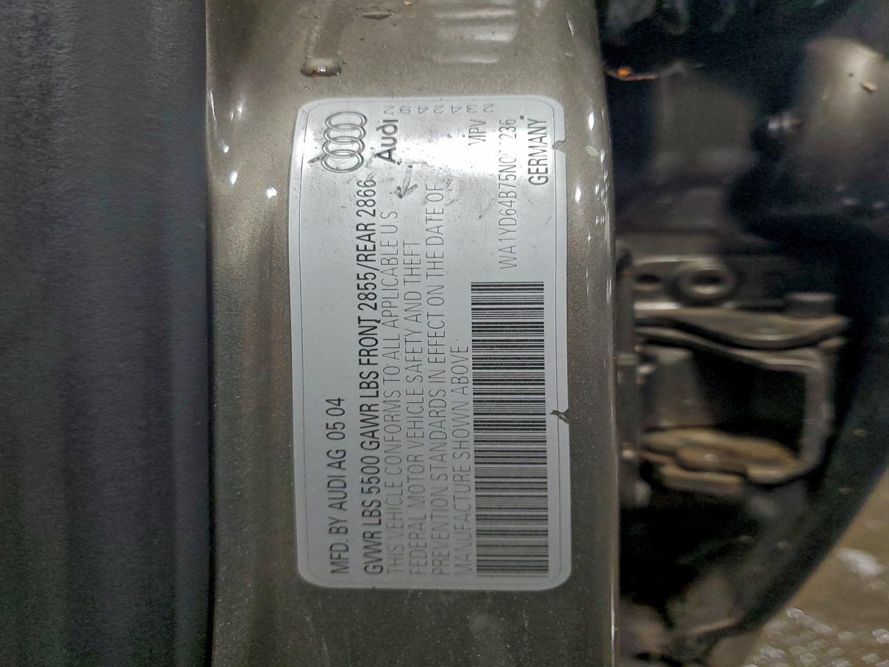 2005 AUDI ALLROAD photo 12