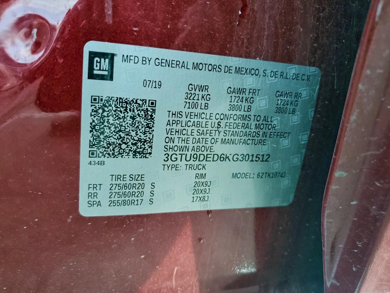 2019 GMC SIERRA K1500 SLT photo 12