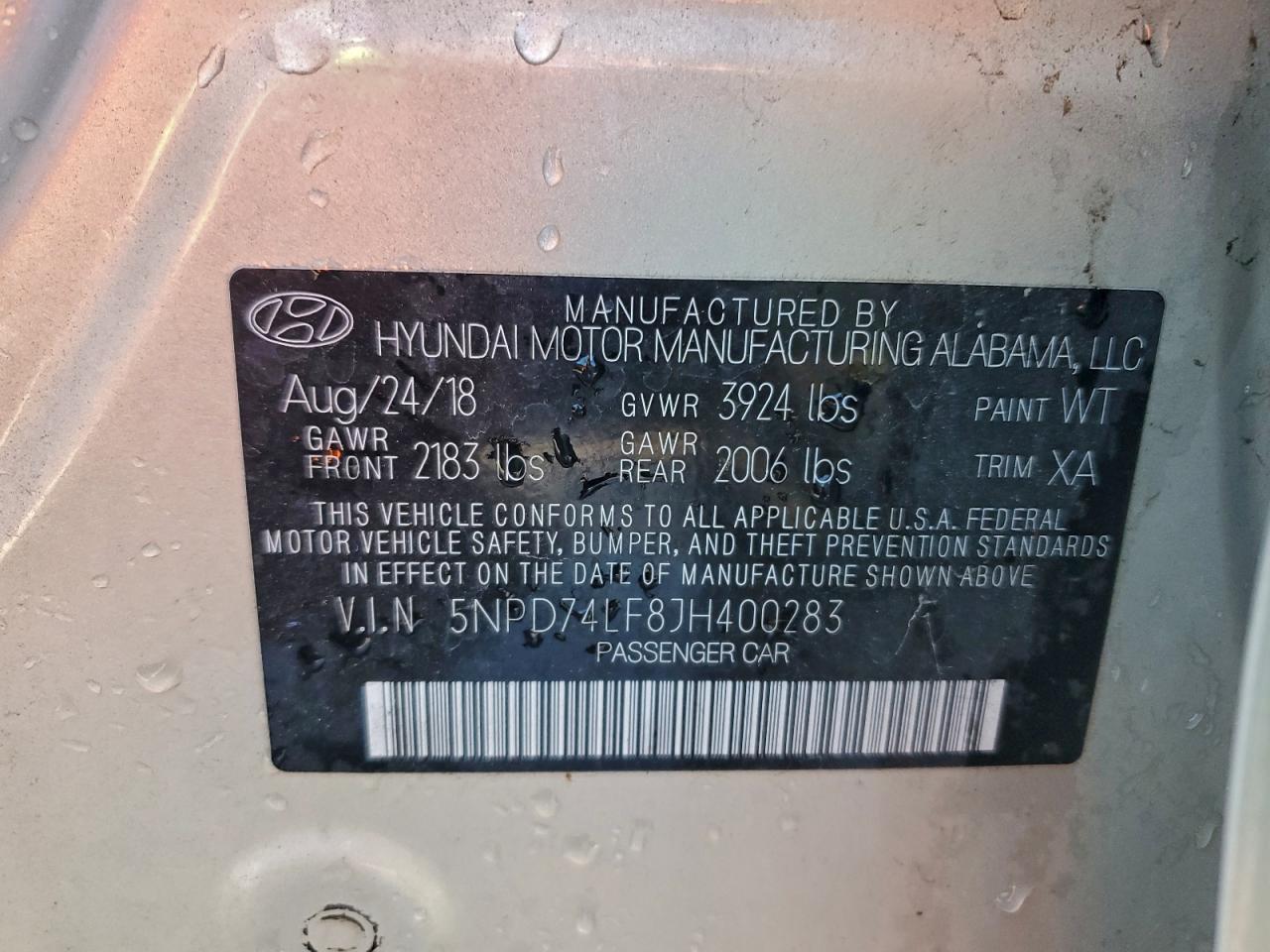 2018 HYUNDAI ELANTRA SE photo 12
