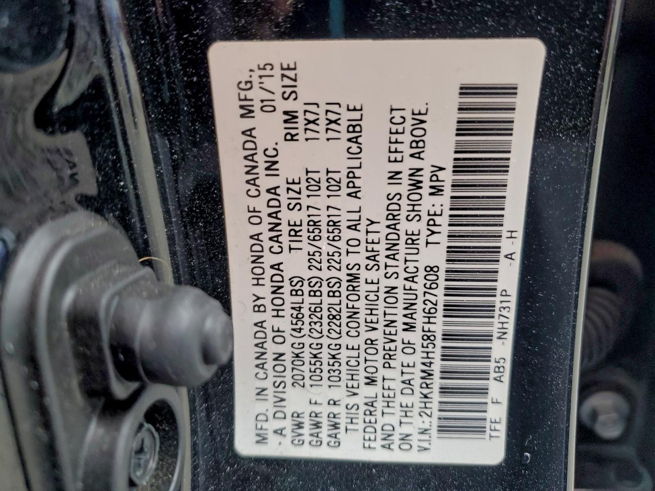 2015 HONDA CR-V EX photo 49