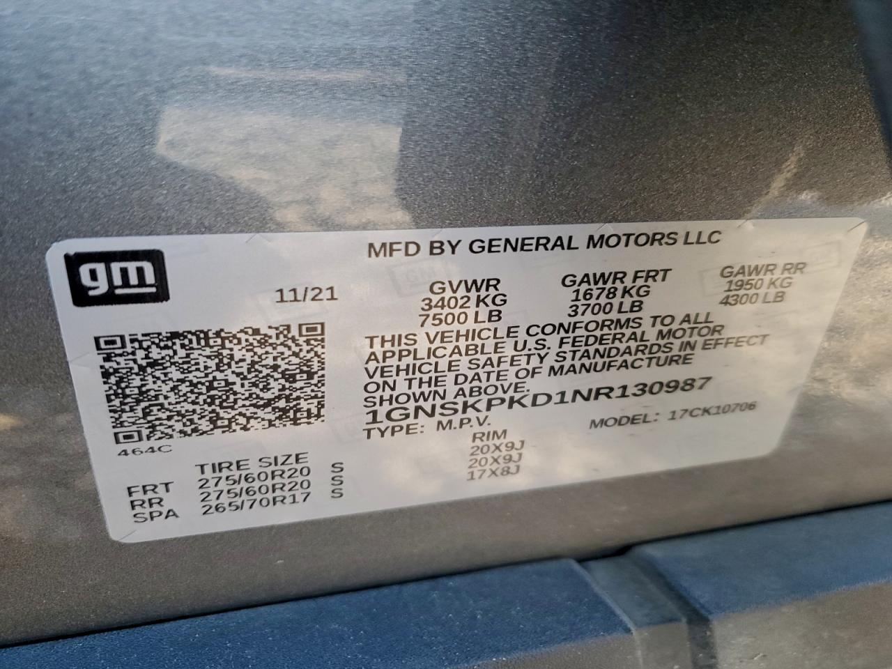 2022 CHEVROLET TAHOE K1500 Z71 photo 13