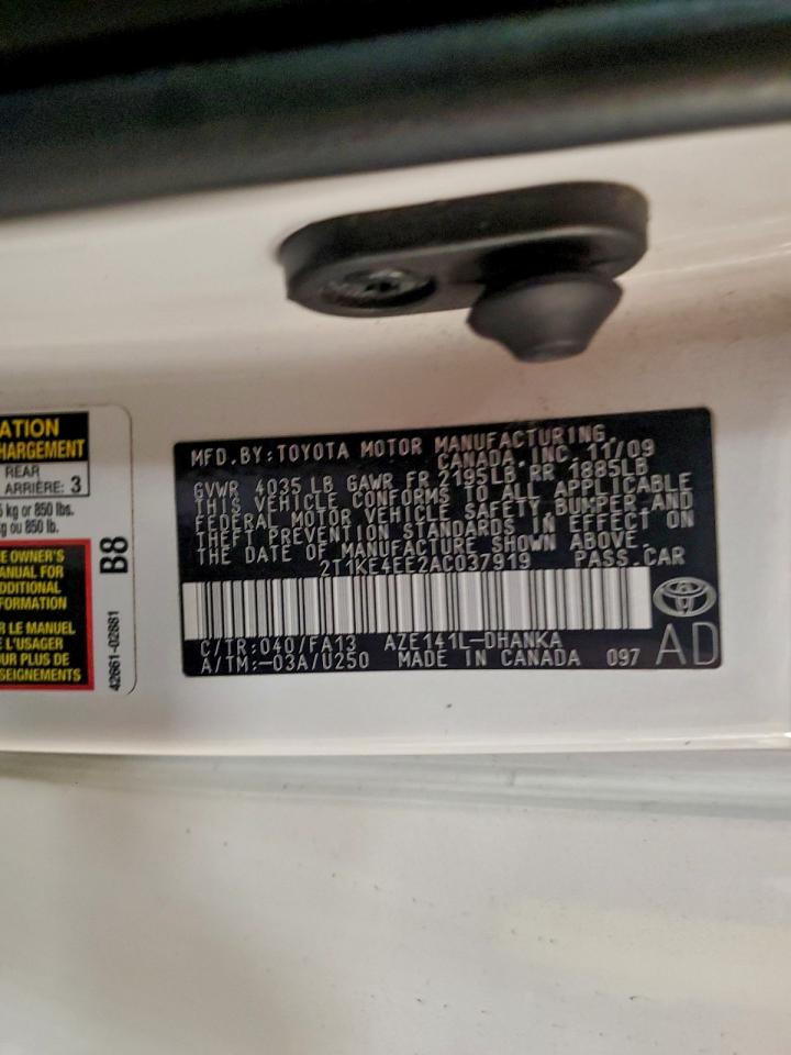 2010 TOYOTA COROLLA MATRIX S photo 13
