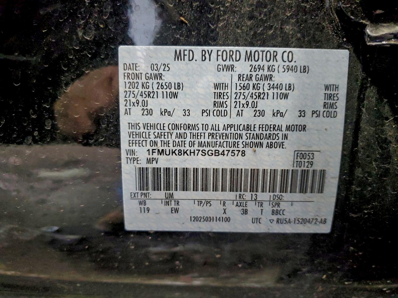 2025 FORD EXPLORER ST-LINE photo 25