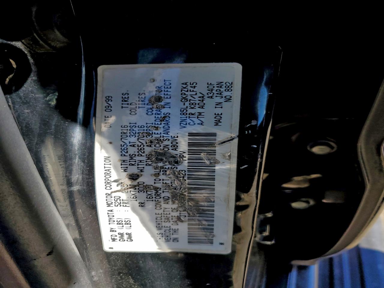 2000 TOYOTA 4RUNNER LIMITED photo 13