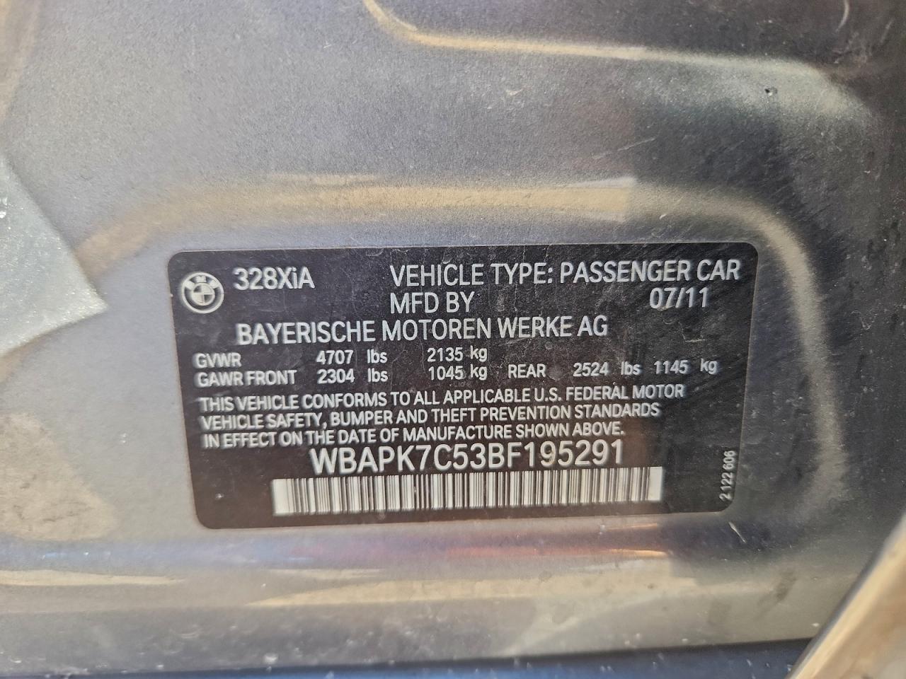 2011 BMW 328 XI photo 34