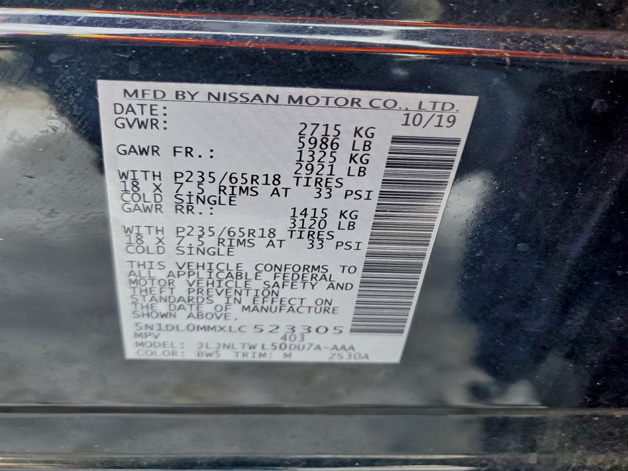 2020 INFINITI QX60 LUXE photo 13