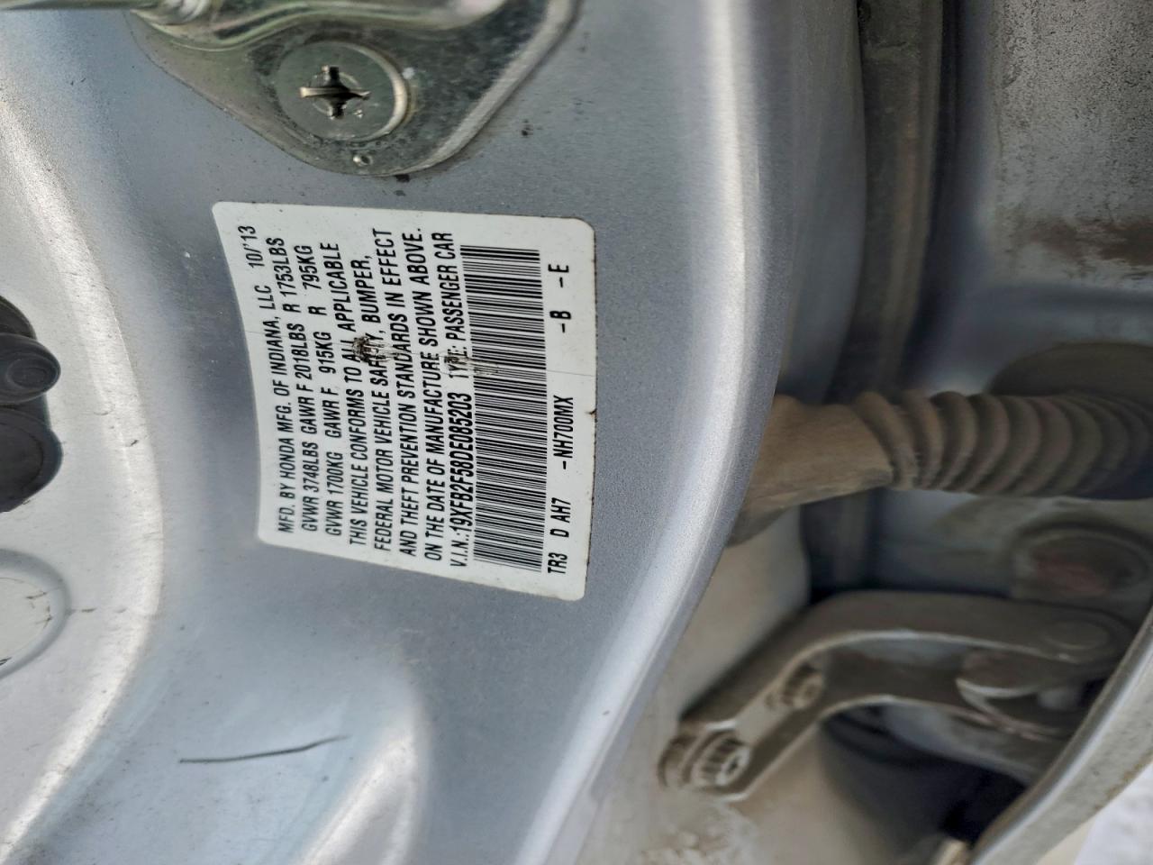 2013 HONDA CIVIC LX photo 12