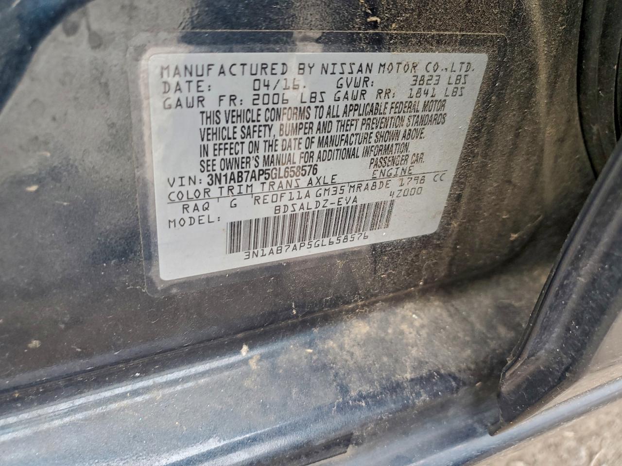 2016 NISSAN SENTRA S photo 12