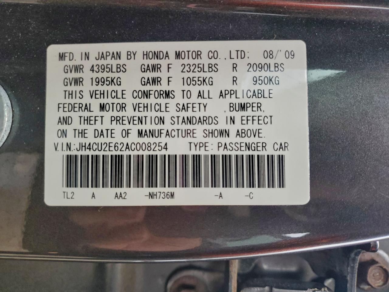 2010 ACURA TSX photo 13