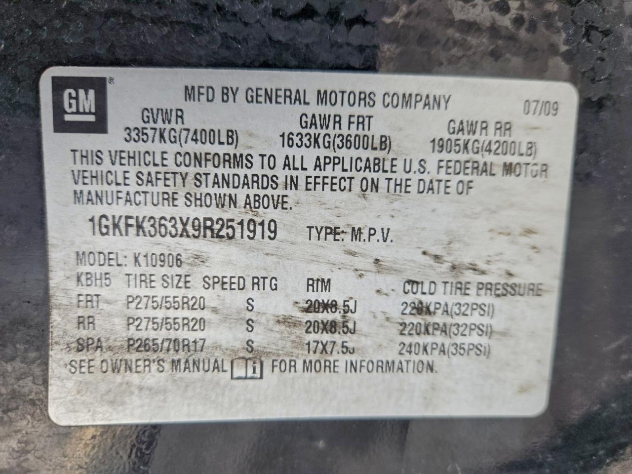 2009 GMC YUKON XL K1500 SLT photo 13