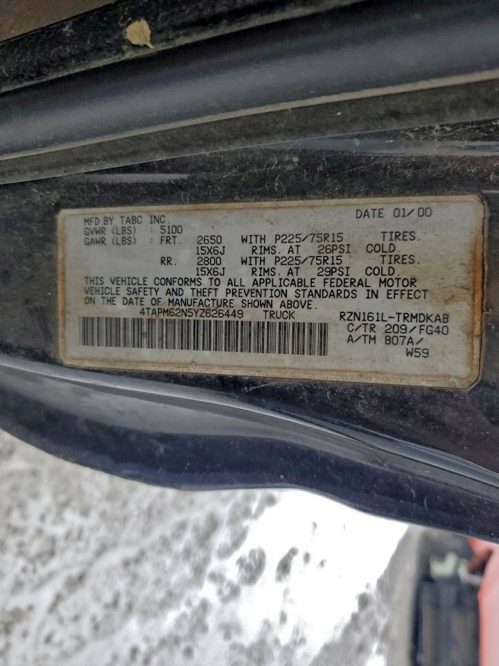 2000 TOYOTA TACOMA photo 12