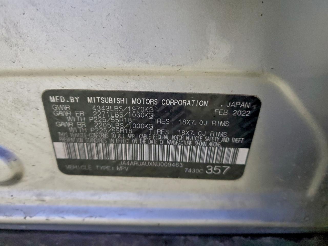 2022 MITSUBISHI OUTLANDER SPORT ES photo 12