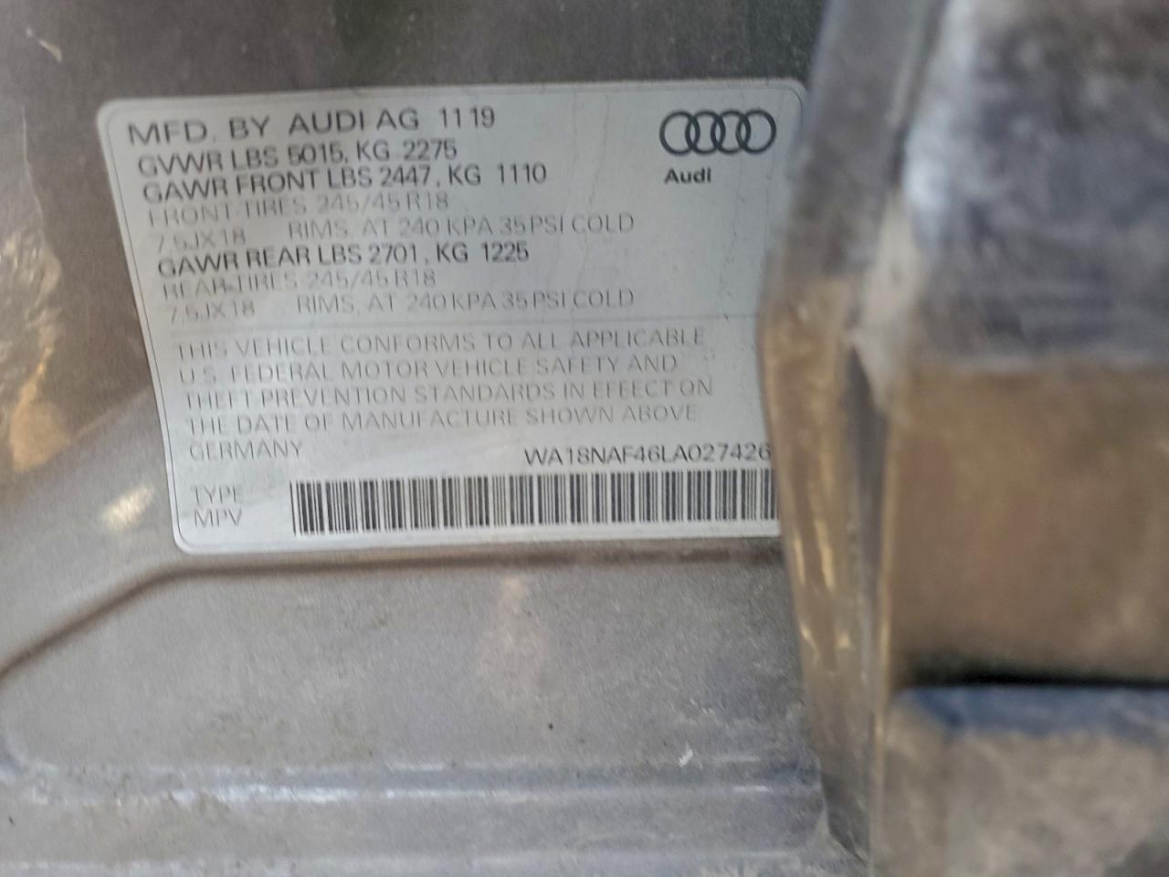 2020 AUDI A4 ALLROAD PREMIUM PLUS photo 12