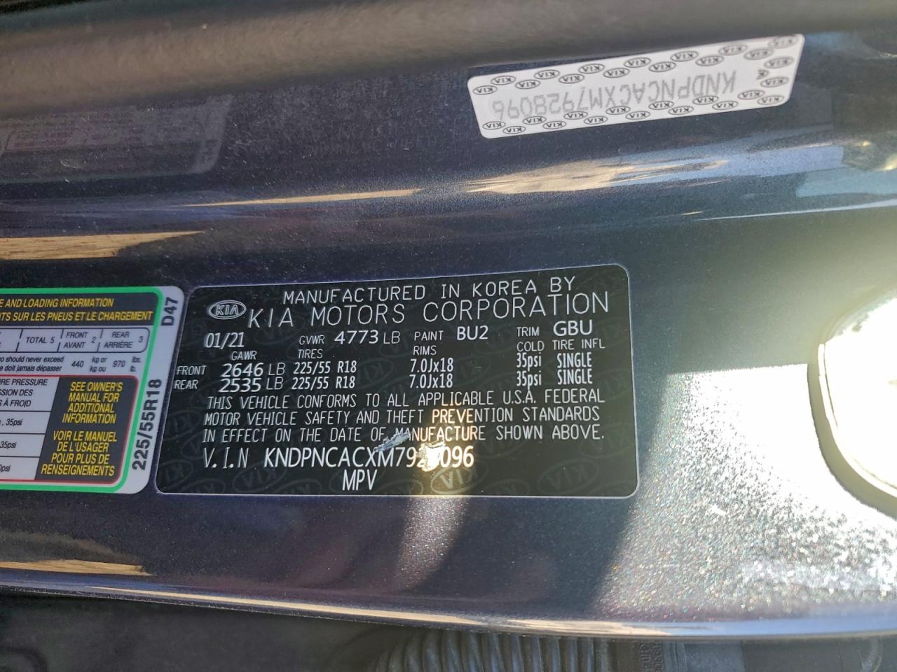 2021 KIA SPORTAGE EX photo 13