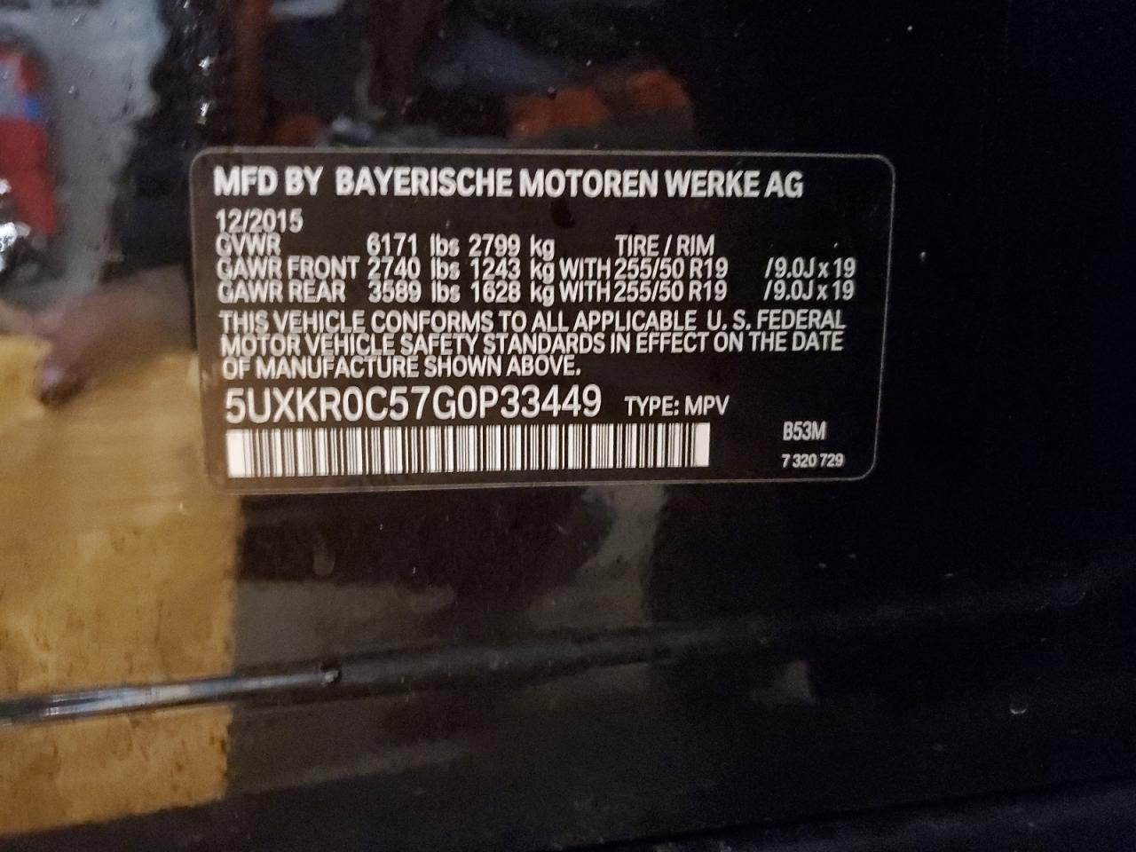 2016 BMW X5 XDRIVE35I photo 14