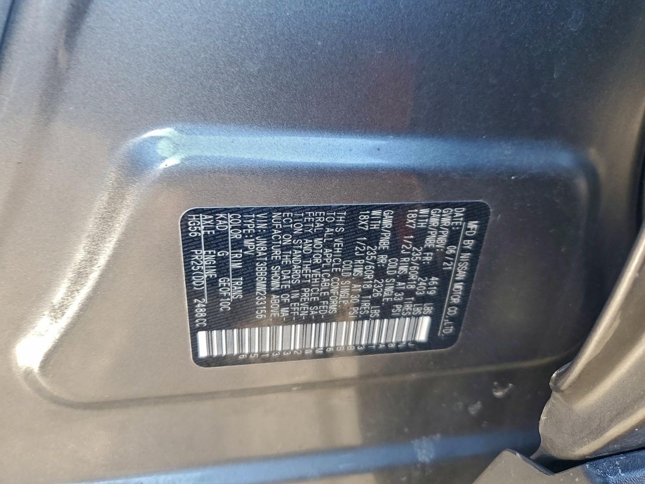 2021 NISSAN ROGUE SV photo 13