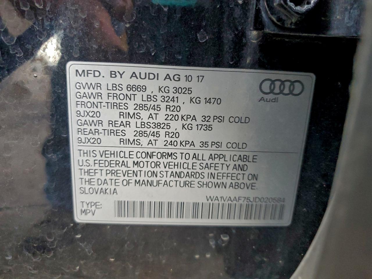 2018 AUDI Q7 PRESTIGE photo 13