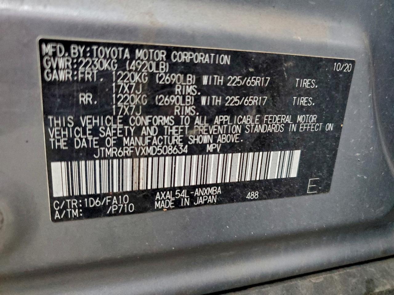 2021 TOYOTA RAV4 XLE photo 13
