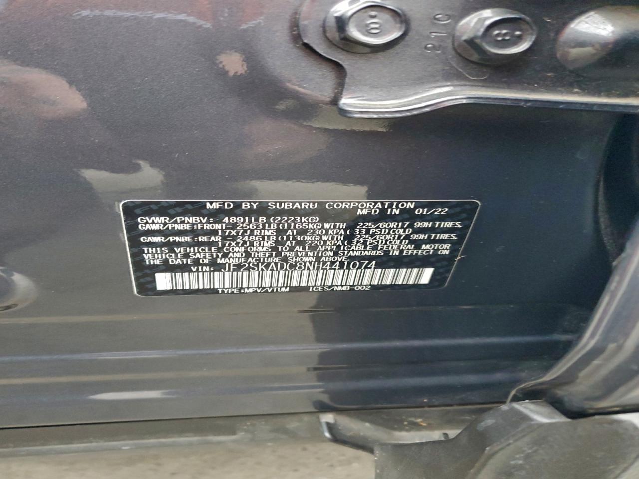 2022 SUBARU FORESTER PREMIUM photo 12