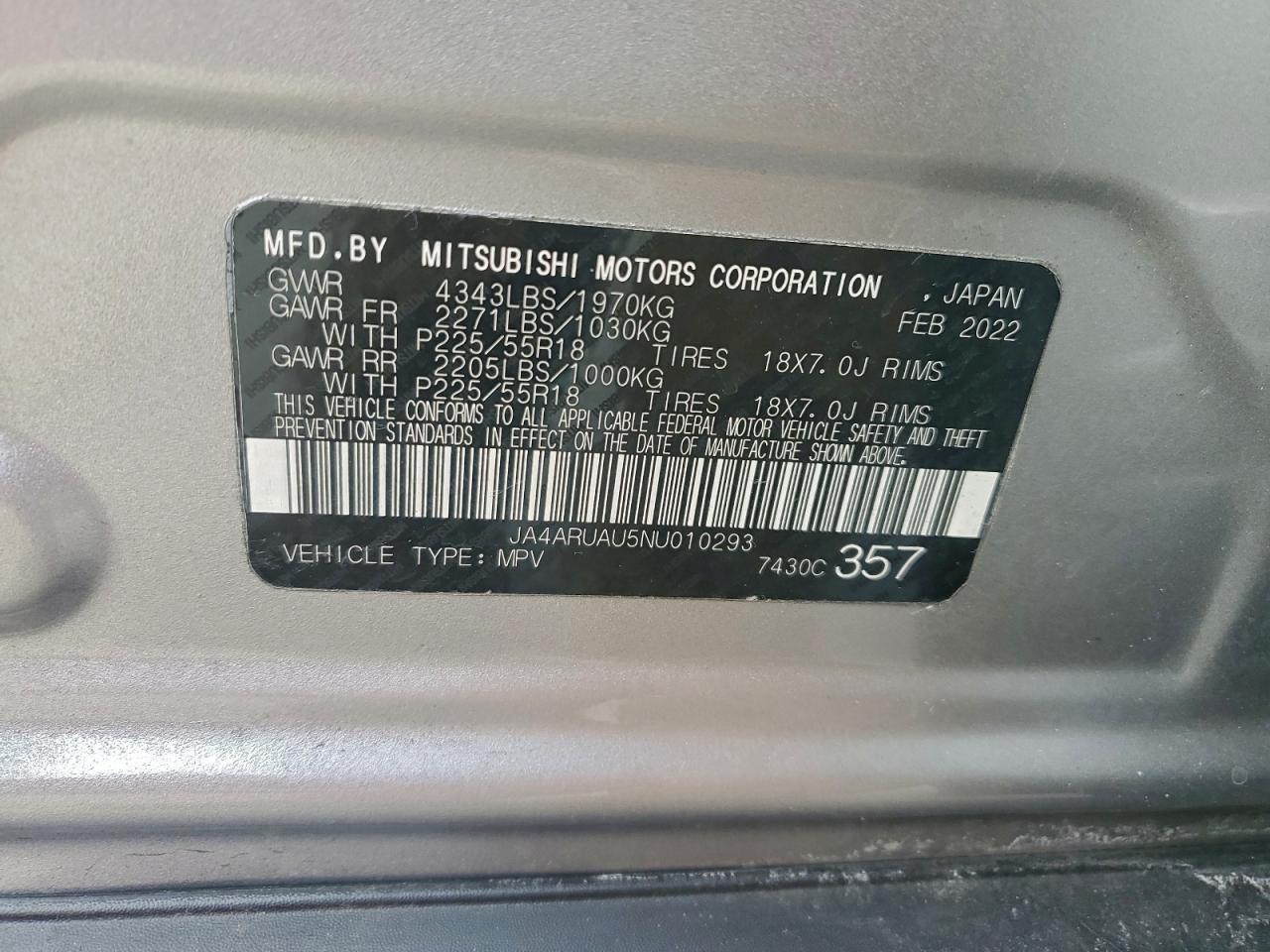 2022 MITSUBISHI OUTLANDER SPORT ES photo 13