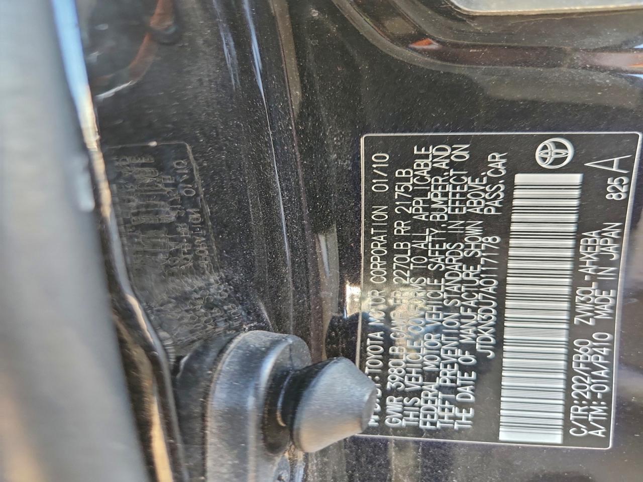 2010 TOYOTA PRIUS photo 12