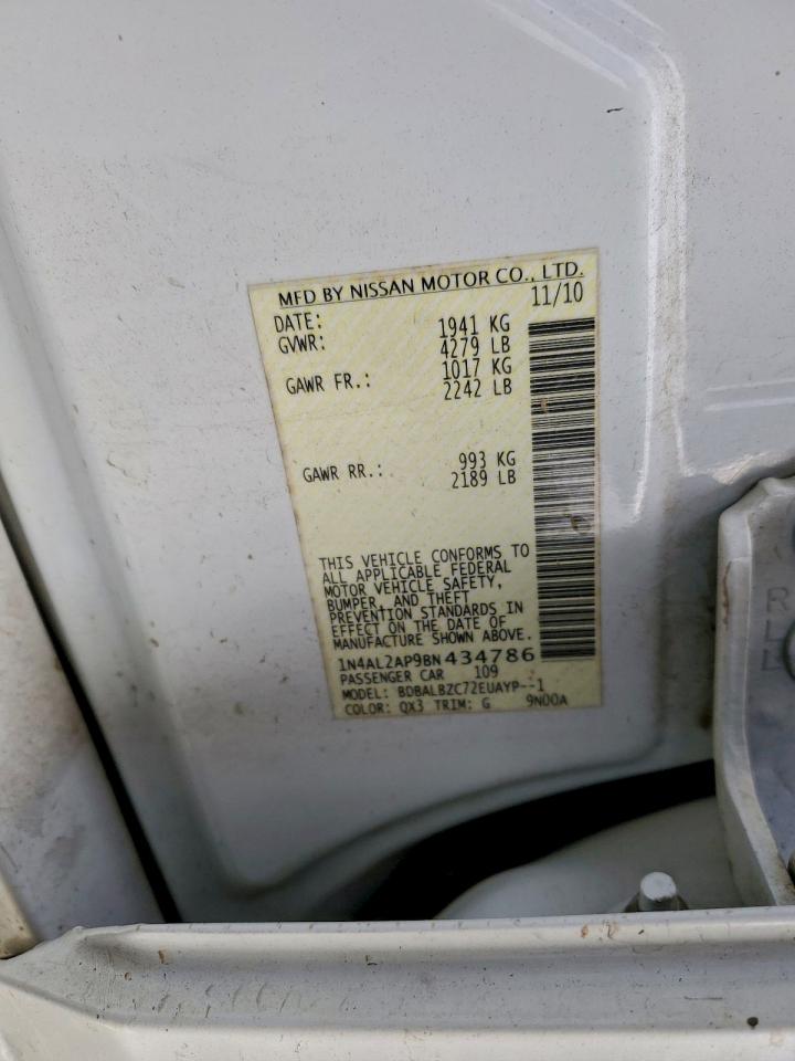 2011 NISSAN ALTIMA BASE photo 12