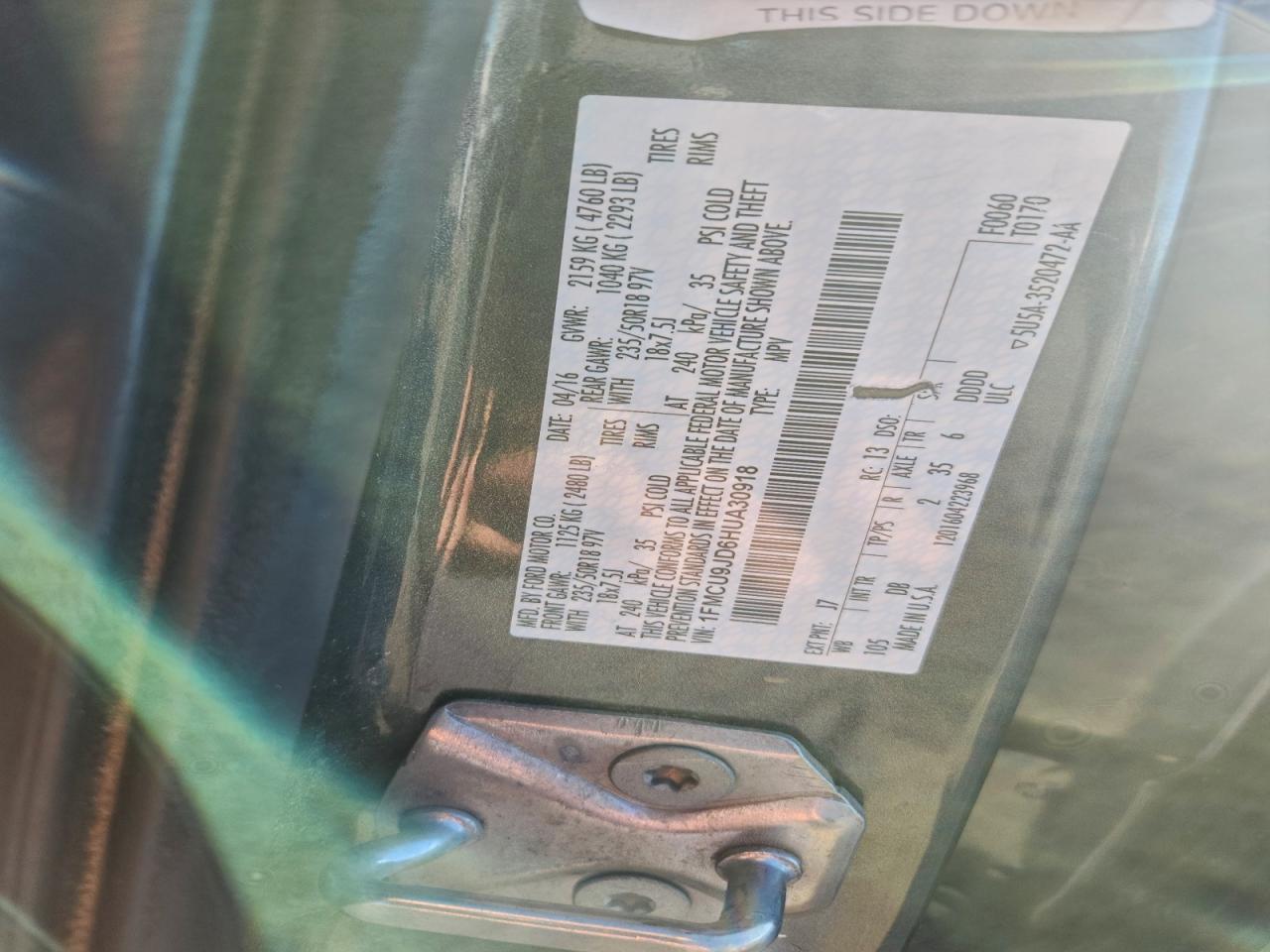 2017 FORD ESCAPE TITANIUM photo 13