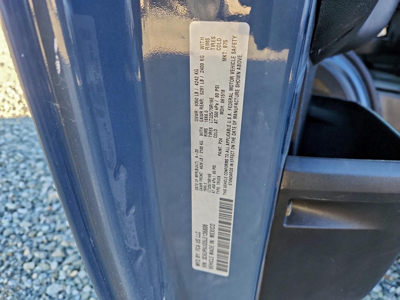2020 RAM PROMASTER 3500 3500 HIGH photo 13