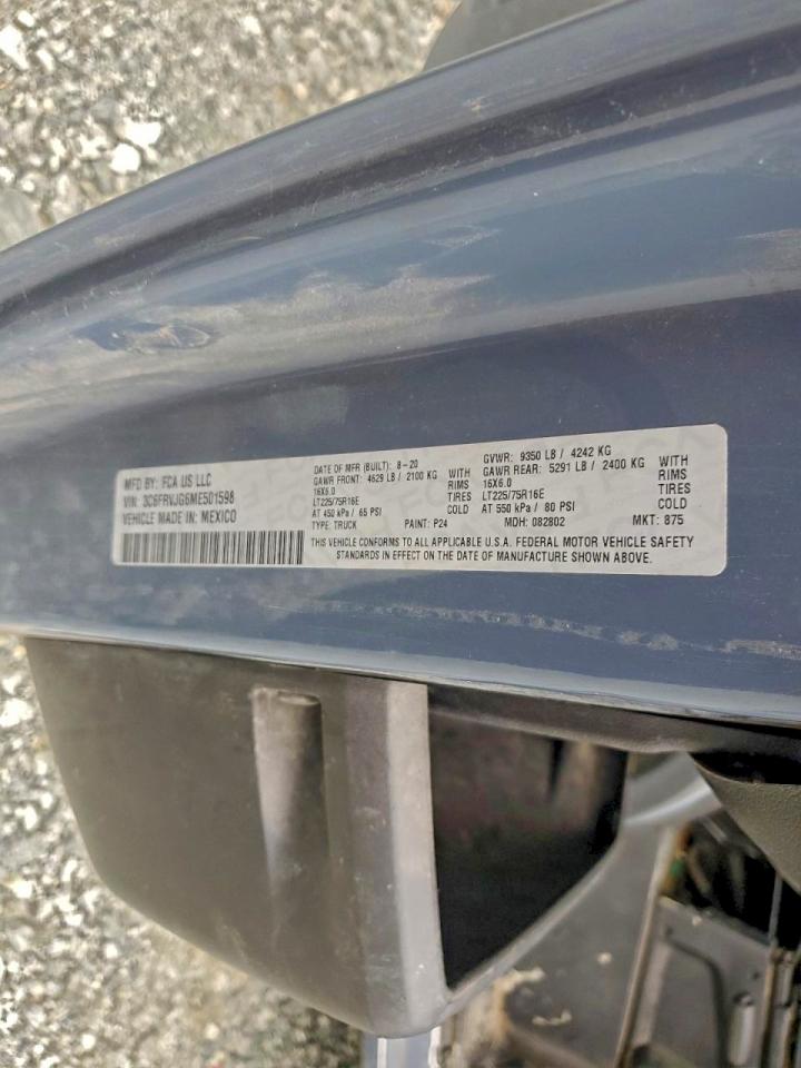 2021 RAM PROMASTER 3500 DELIVERY VAN photo 13
