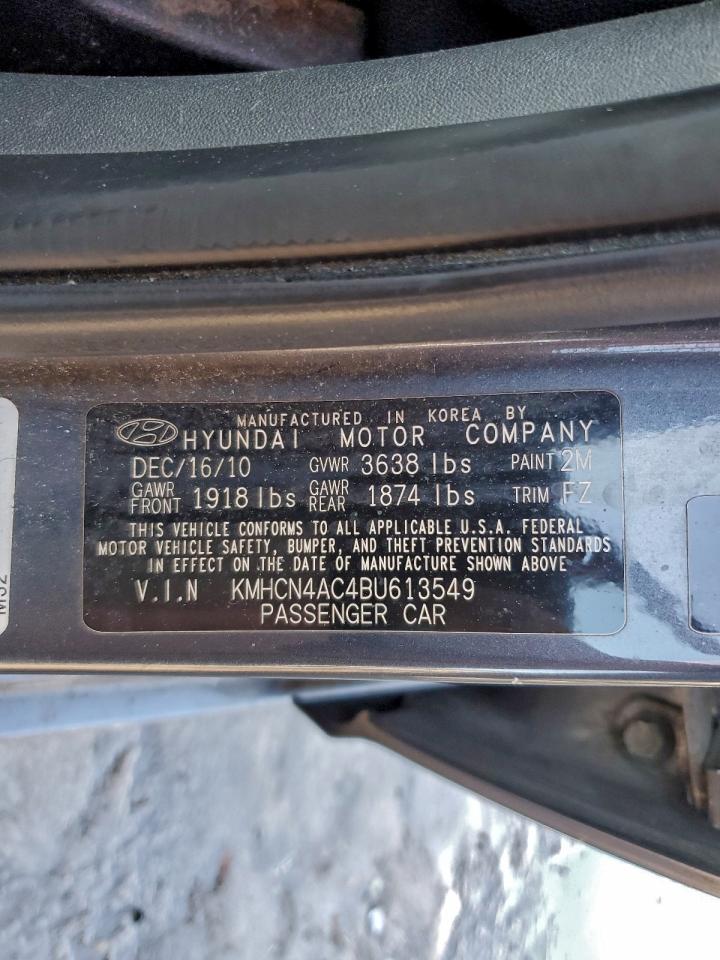 2011 HYUNDAI ACCENT GLS photo 12