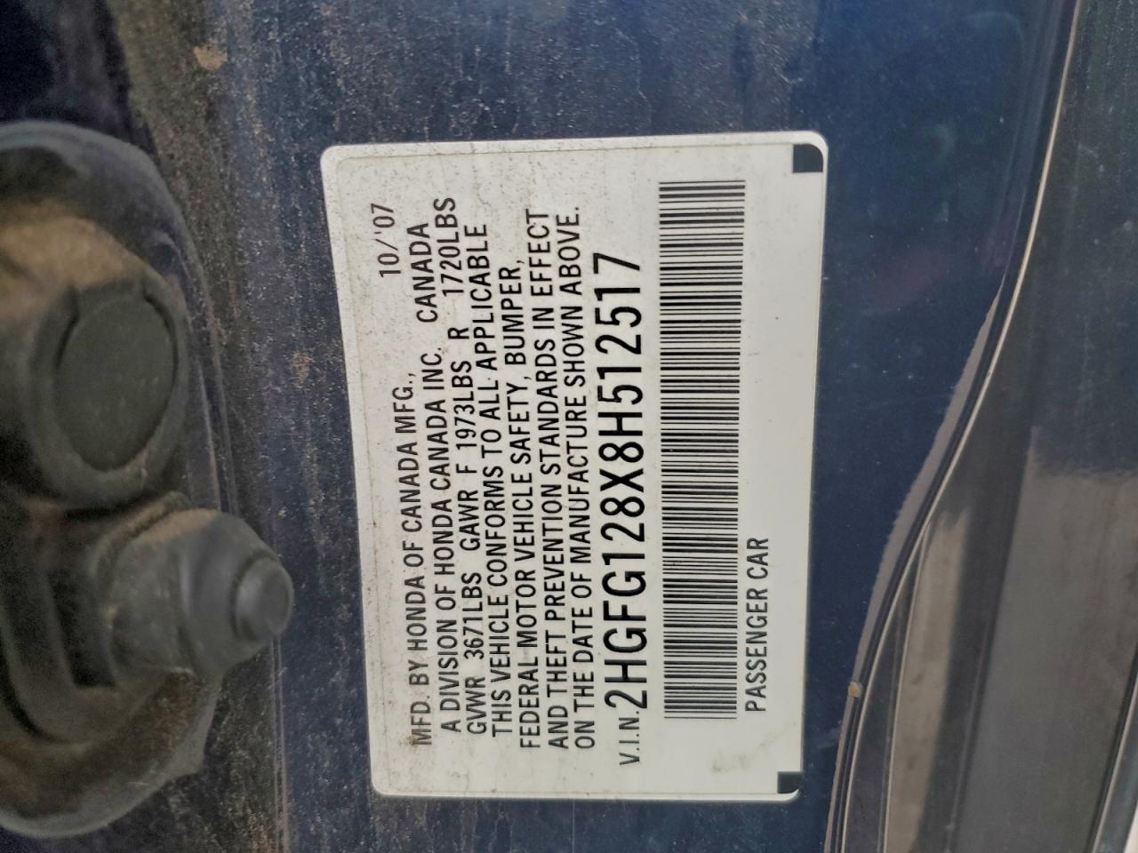2008 HONDA CIVIC EX photo 12