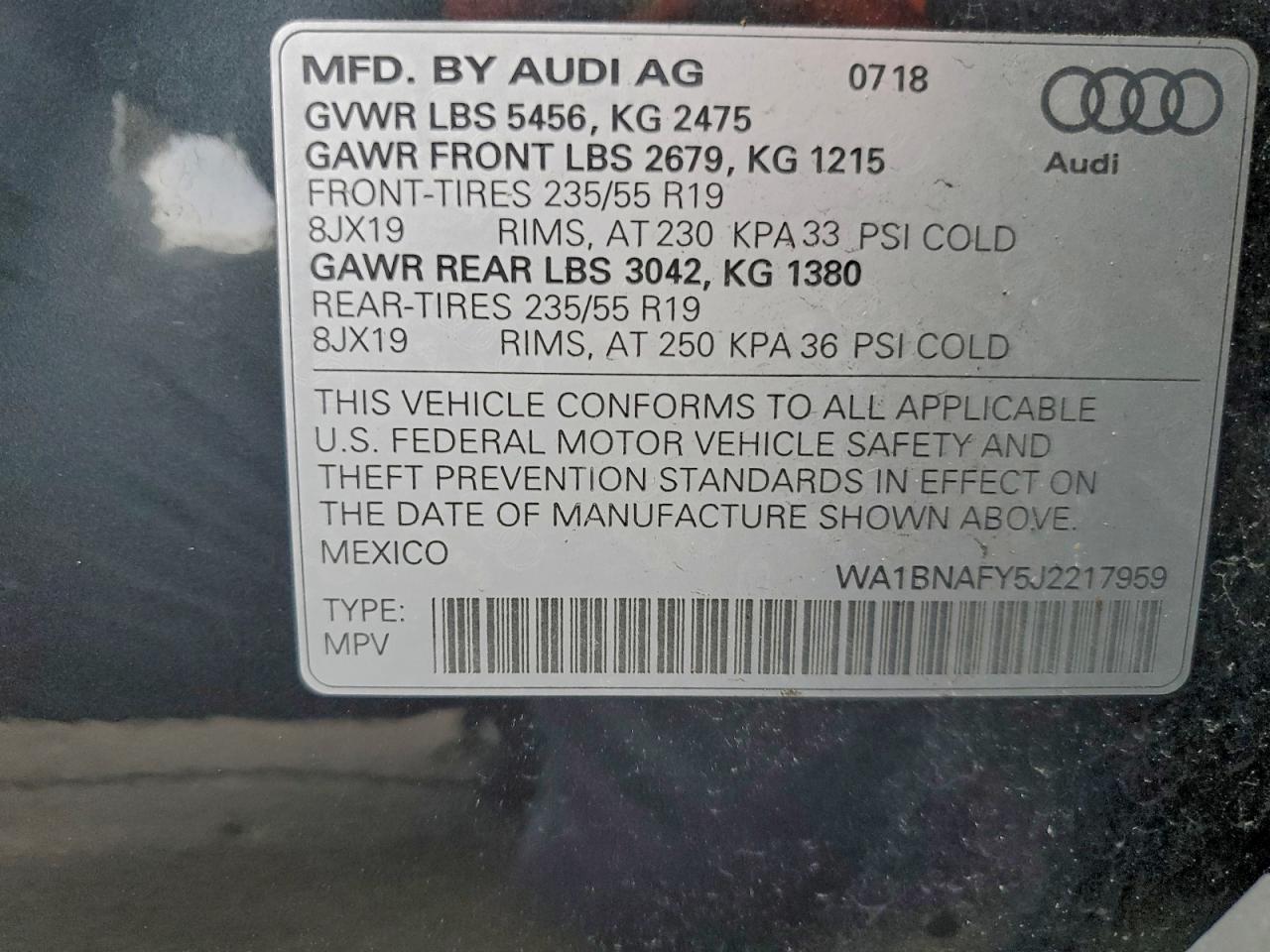 2018 AUDI Q5 PREMIUM PLUS photo 37