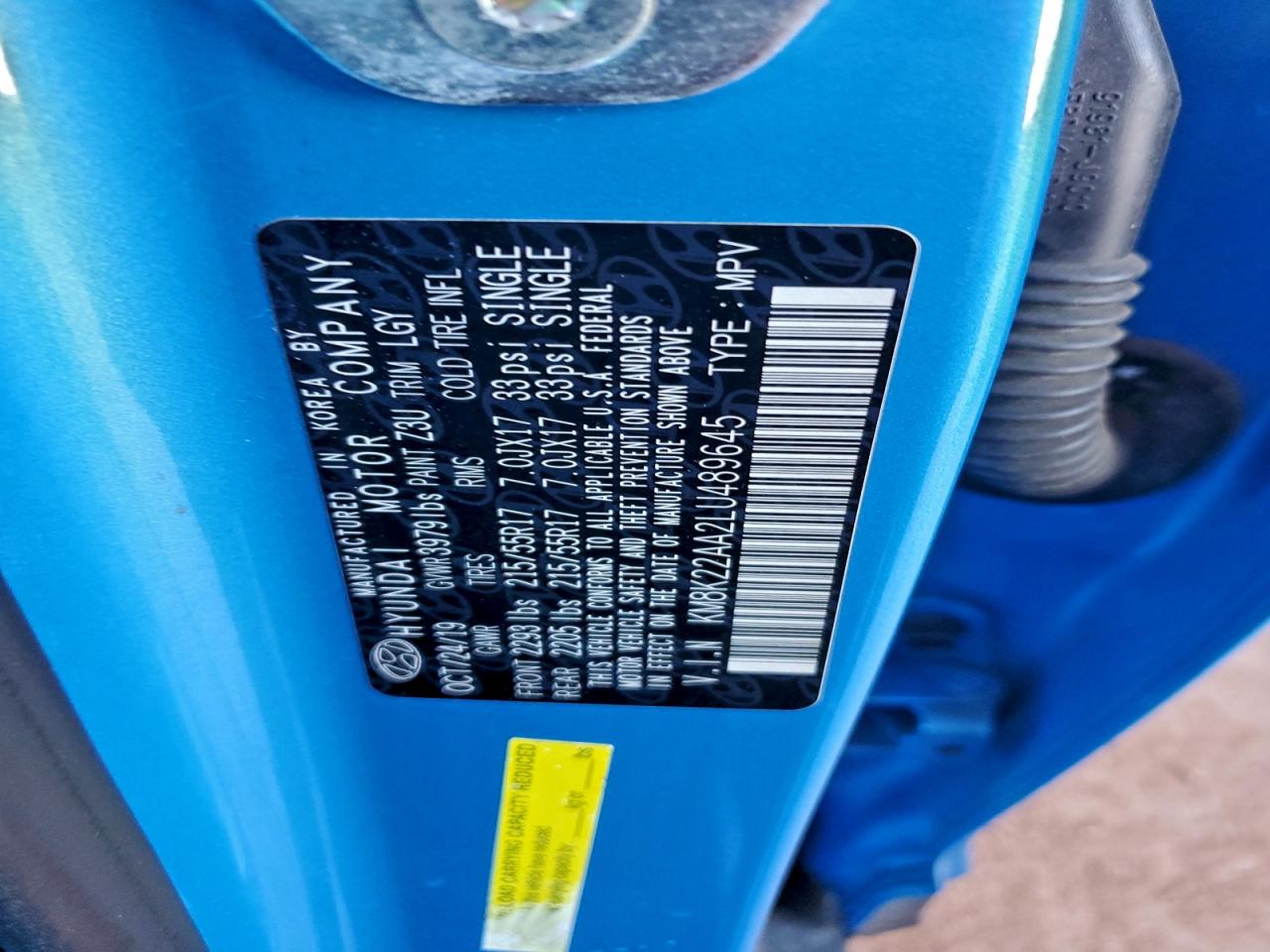 2020 HYUNDAI KONA SEL photo 25
