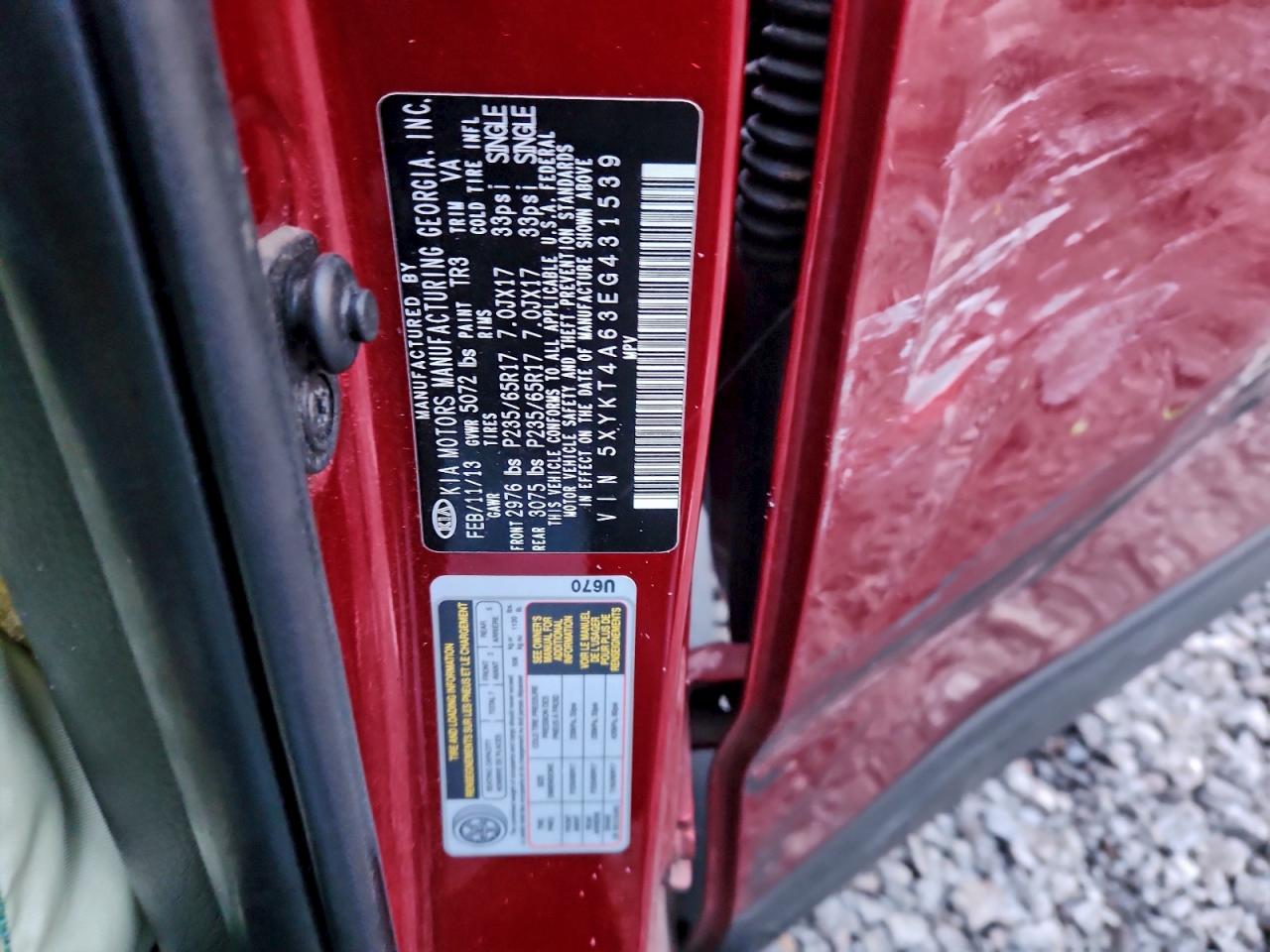 2014 KIA SORENTO LX photo 12