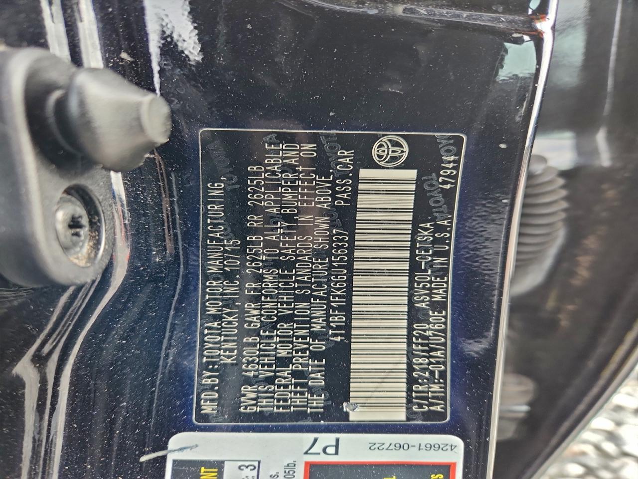 2016 TOYOTA CAMRY SE photo 13