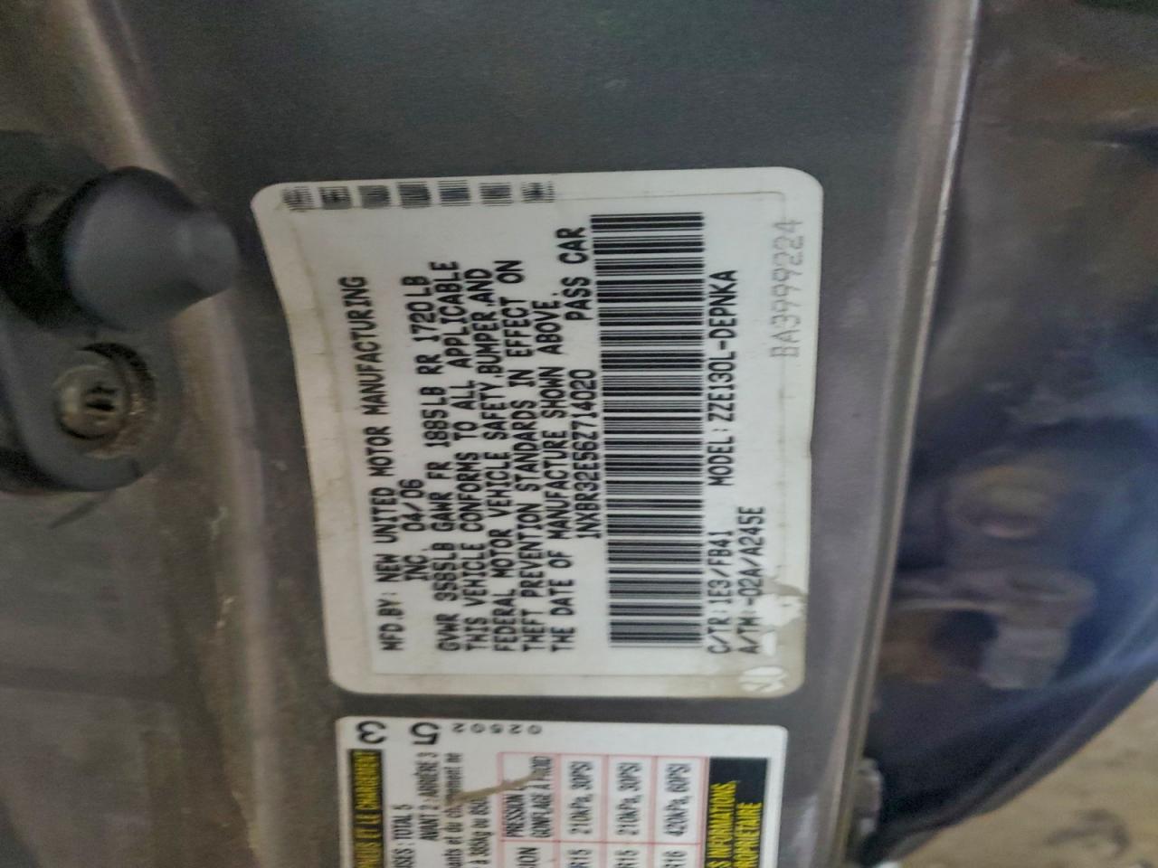 2006 TOYOTA COROLLA CE photo 12