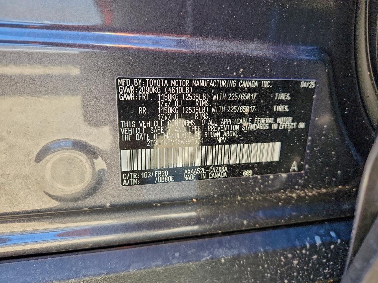2025 TOYOTA RAV4 LE photo 12
