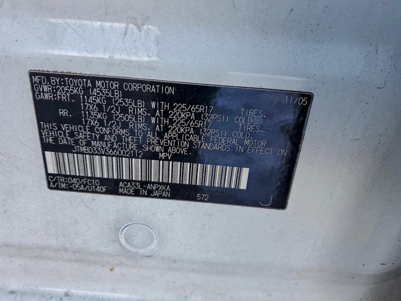 2006 TOYOTA RAV4 photo 13