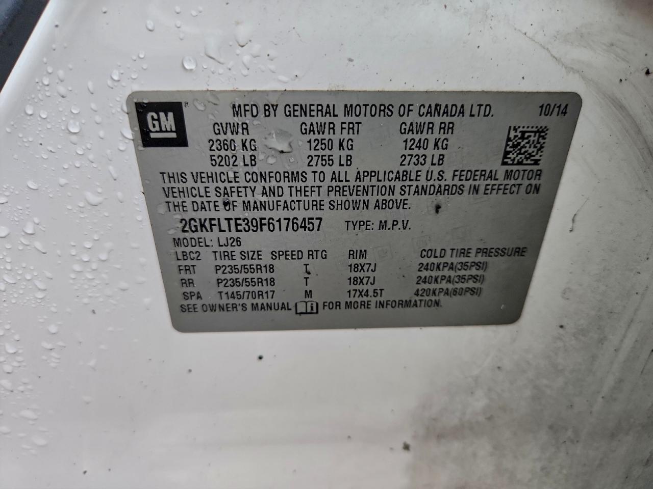 2015 GMC TERRAIN SLT photo 13