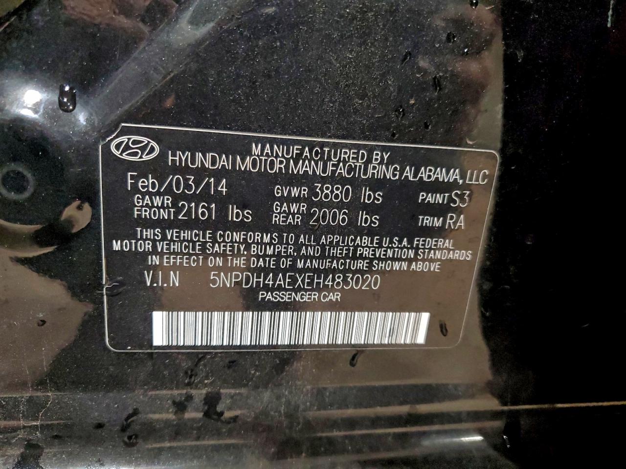 2014 HYUNDAI ELANTRA SE photo 13